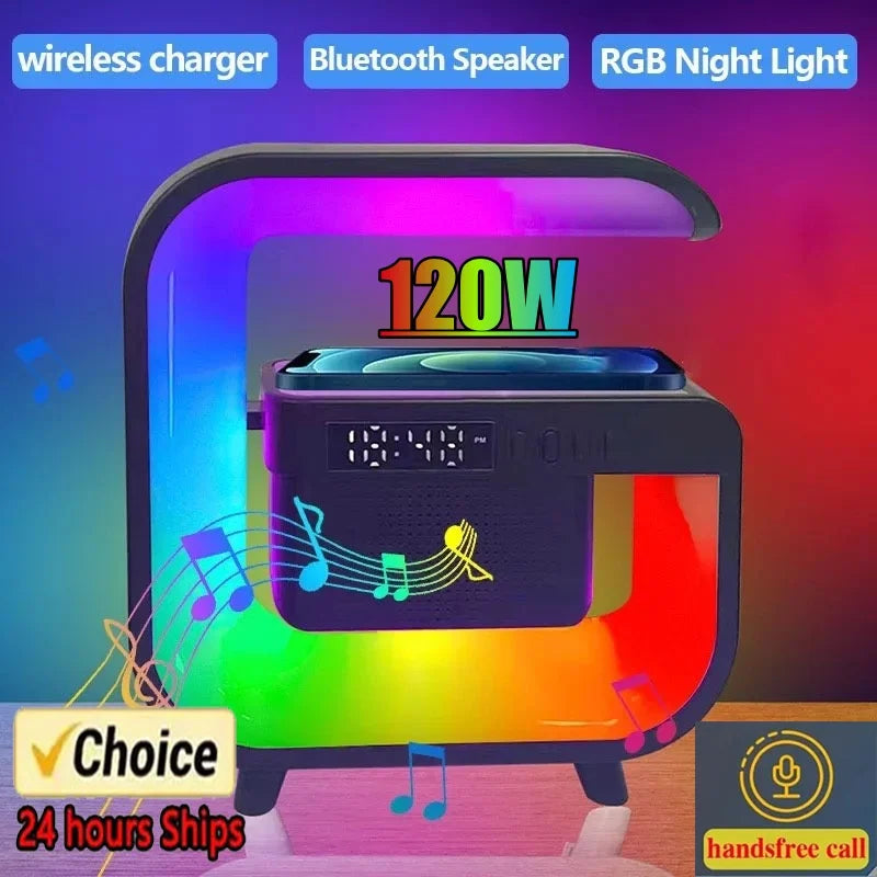 RGB Wireless Charger Stand With Speaker