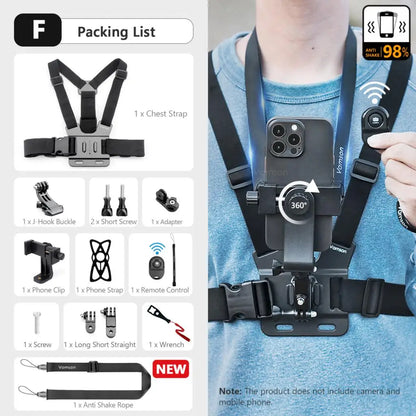 Smartphone Chest Strap Cell Phone Holder