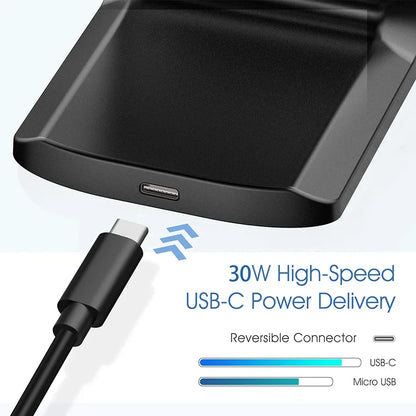 50W Wireless Charger Station