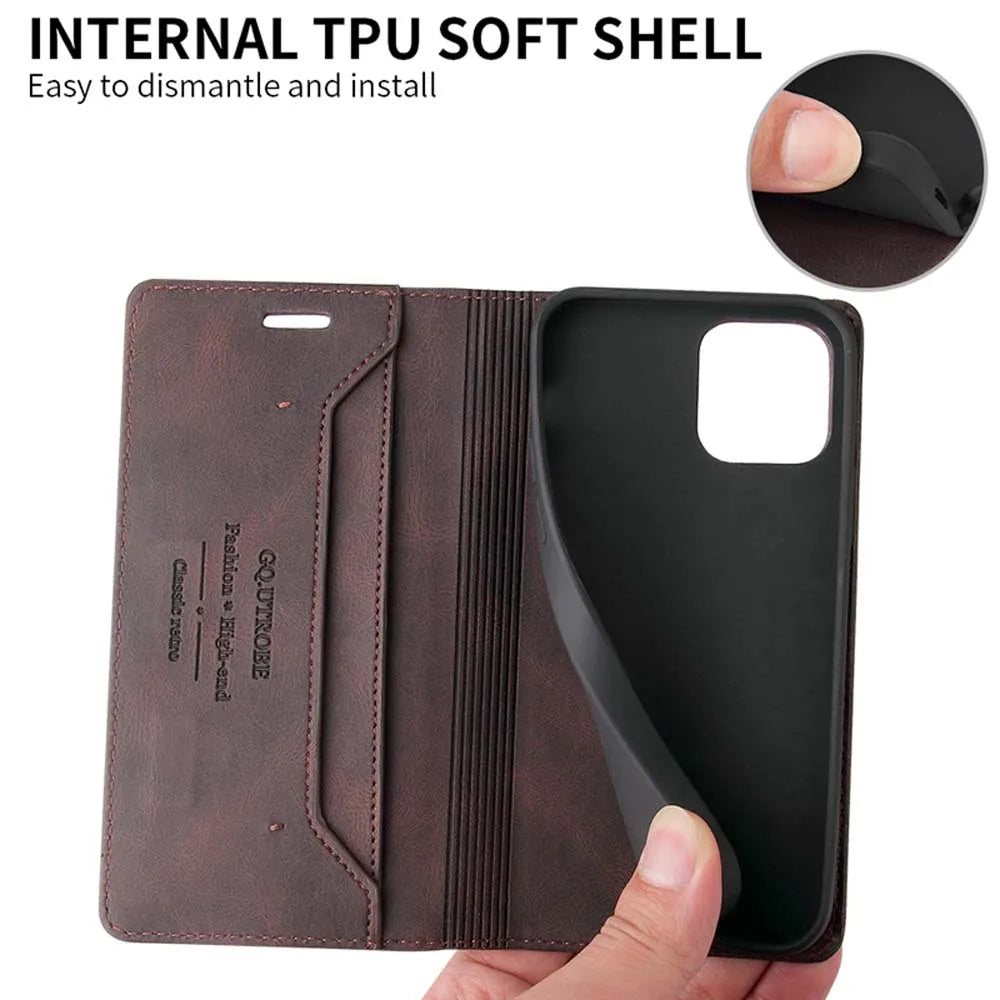 Leather Wallet Case for Samsung