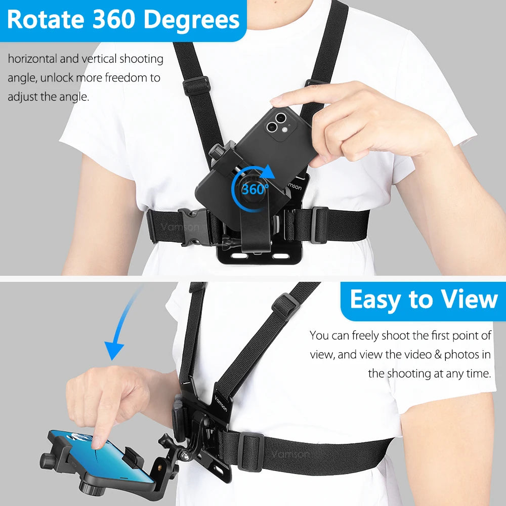 Smartphone Chest Strap Cell Phone Holder